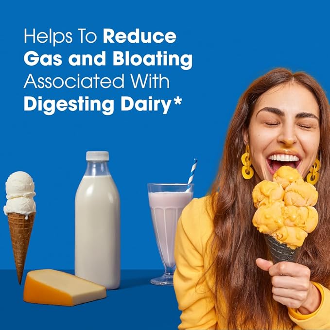 Intoleran Lactase 2500 Digestive Enzymes - 100 Tablet Dispenser | Supplement for Lactose Intolerance | Lactase Enzyme that Helps Digest Dairy &amp Lactose | Small Tablet &amp Ideal for Children | Ve