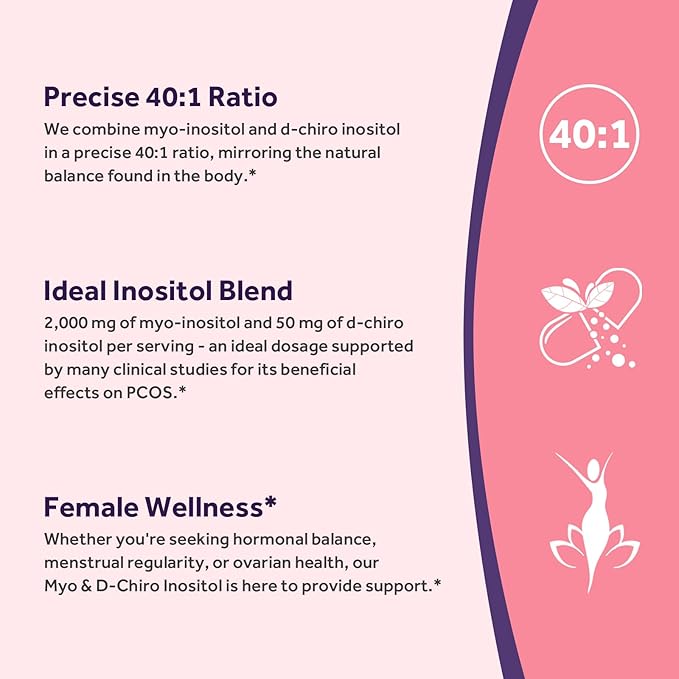 Doctor's Recipes Women’s Probiotics and Inositol Bundle - Gut Vaginal Urinary &amp Reproductive Health for Women