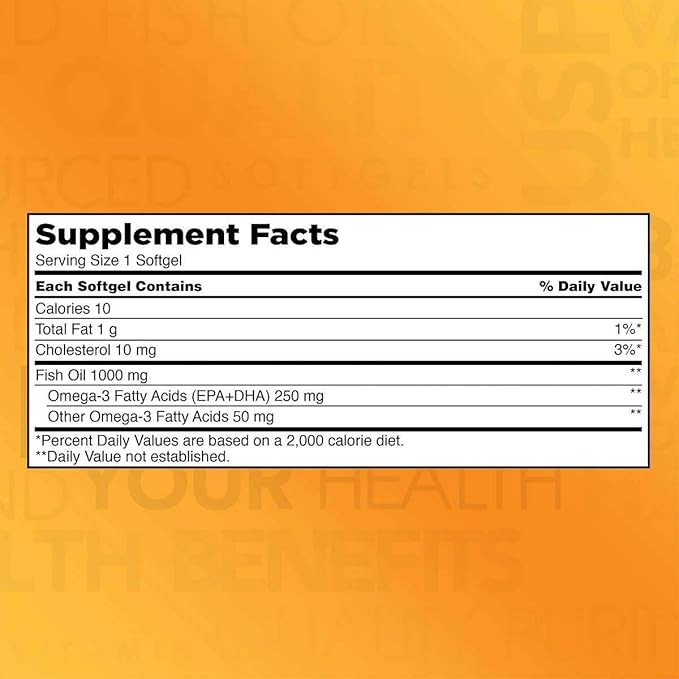 Omega-3 Fish Oil Concentrate 1000 Mg. 400 Softgels