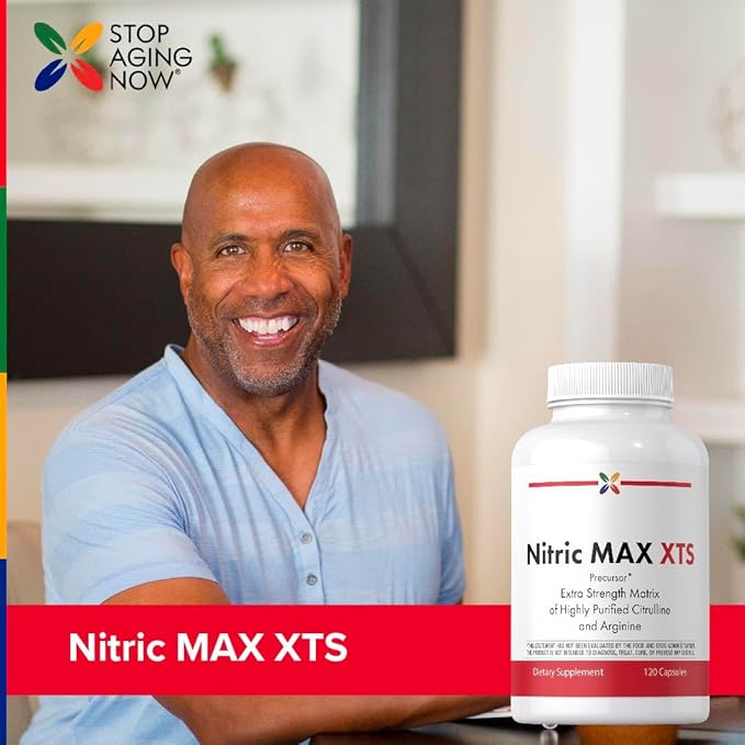 Stop Aging Now - Nitric Oxide Supplement - 120 Capsules - with L-Citrulline and L-Arginine