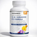 15 in 1 Advanced Eye Formula - Carotenoids Lutein Zeaxanthin &amp Antioxidant Blend Daily Visual Support Formula for Screen Use &amp Overall Eye Wellness – 60 Capsules