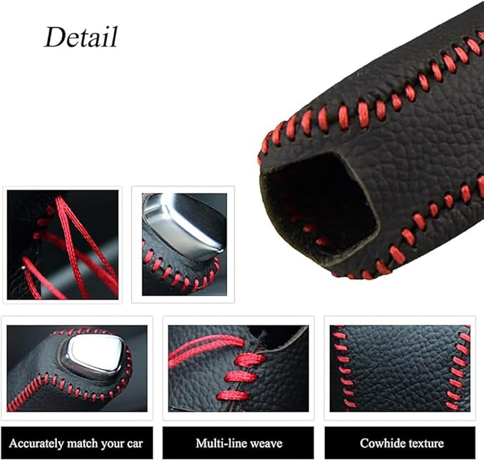 Leather Car Handbrake Cover for Mercedes Benz/AMG CLA Sedan C118 C117 CLA 35/CLA 45 45S/CLA200/CLA220d/CLA250/CLA250e/CLA260 Anti-Slip Handle Protector Cover InteriorBlue normal