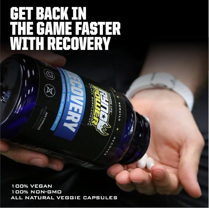 Ryno Power Recovery Post-Workout Supplement Capsules (33 Servings)