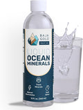 Baja Gold Liquid Trace Mineral Drops – Pure Ocean-Based Minerals for Water &amp Food | Unrefined Electrolytes for Balanced Taste | Mineral-Rich Saline Solution &amp Oral Cleanse | 12 fl oz 90-Day S