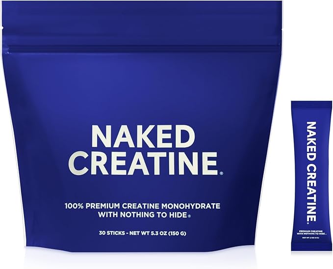 NAKED BCAAs Amino Acids Powder 500g (100 Servings) Creatine Stick Packs (30 Servings) – Unflavored Vegan Non-GMO Gluten Free Soy Free No Fillers