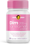 Peak Body DIM 200 mg for Women – Diindolylmethane Supplement with BioPerine® for Enhanced Absorption – 60 Veggie Capsules – Hormone Balance and Skin Support
