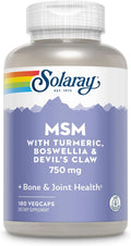 Solaray MSM Capsules 750 mg 180 Count