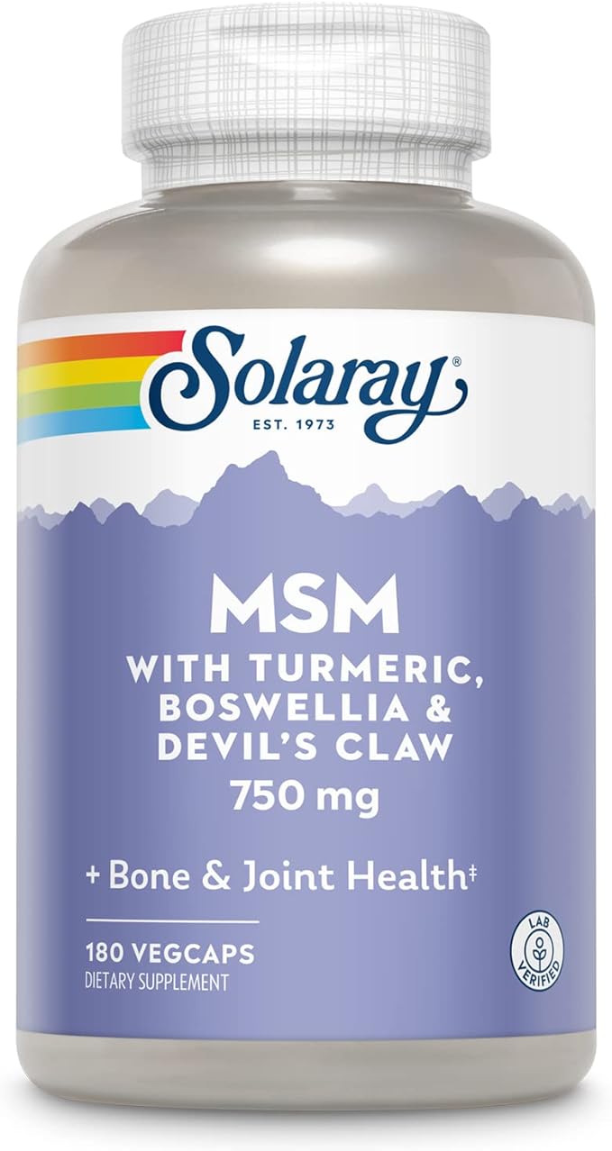 Solaray MSM Capsules 750 mg 180 Count