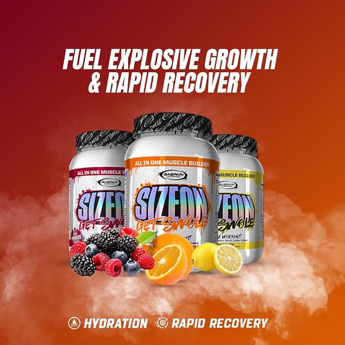 Gaspari Nutrition SizeOn The Ultimate Hybrid Intra-Workout Amino Acid &amp Creatine Formula Increased Muscle Volume &amp Muscle Recovery (3.59 Pounds Rainbow Candy)