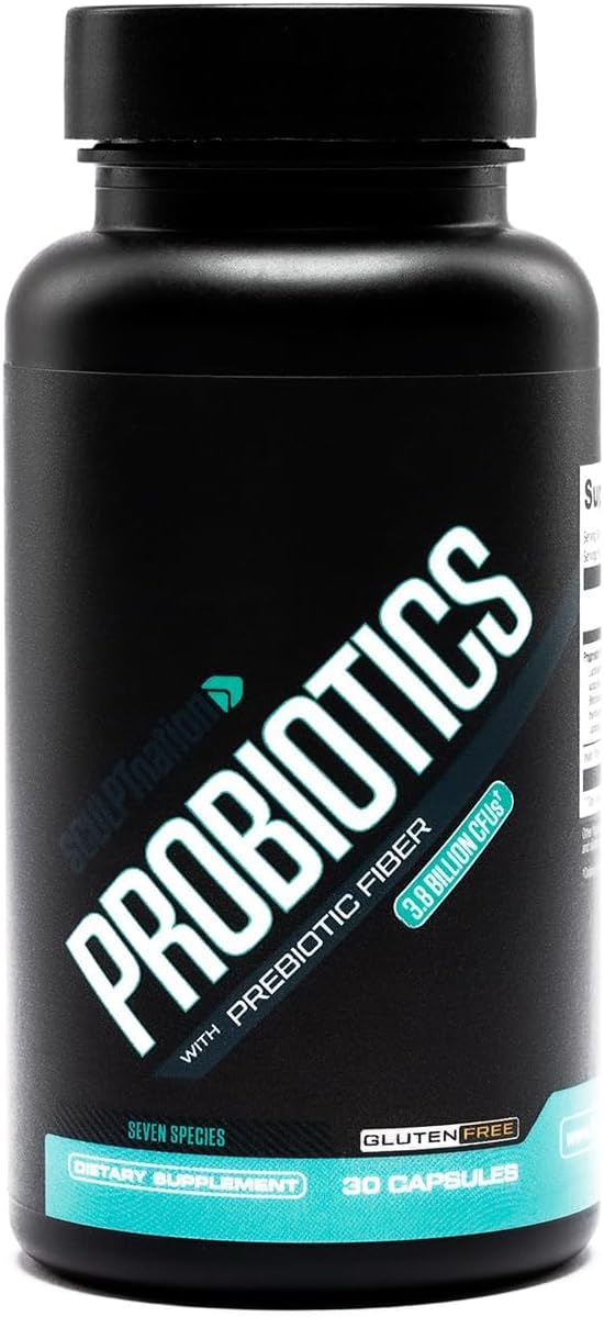 Sculpt Nation by V Shred Premium Probiotics - Digestive &amp Gut Health Support - Helps with Occasional Constipation Gas and Bloating - 30-Day Supply