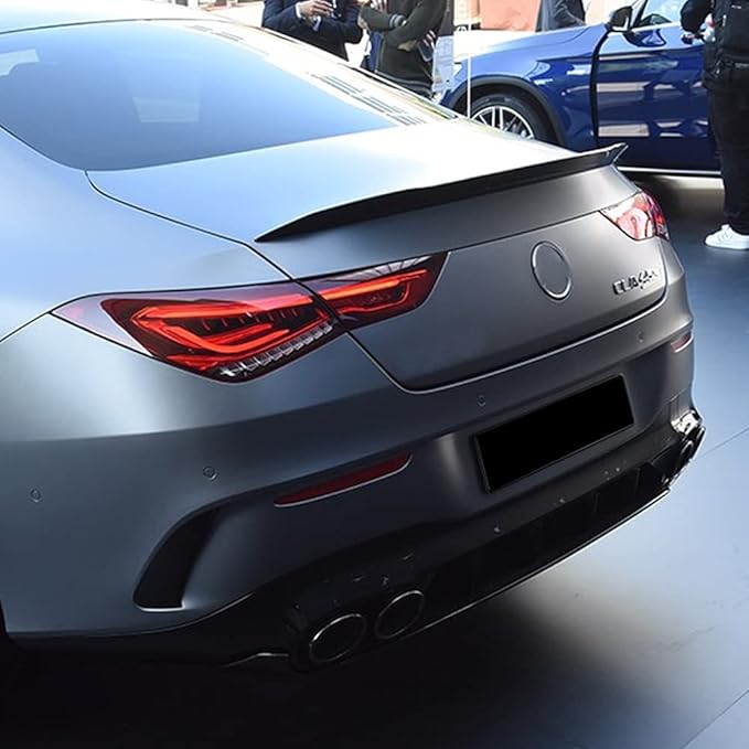 Rear Trunk Spoiler Wing Black For 2020-2024 Benz C118 CLA180 W118 CLA35 CLA45 AMG