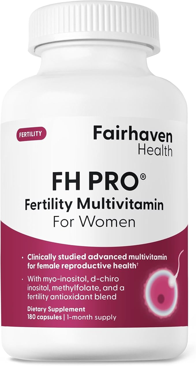 Fairhaven Health FH Pro for Women | Clinically Studied Fertility Supplements for Women | Aids Ovulation Hormonal Balance &amp Regular Cycles* | Conception for Her Fertility Support | 180 Capsules