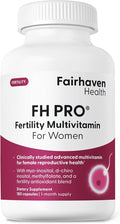 Fairhaven Health FH Pro for Women | Clinically Studied Fertility Supplements for Women | Aids Ovulation Hormonal Balance &amp Regular Cycles* | Conception for Her Fertility Support | 180 Capsules