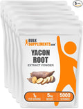 BulkSupplements.com Yacon Root Extract Powder - Sugar Substitute Natural Fiber Sweetener - Gluten Free 1g per Serving 1kg (2.2 lbs) (Pack of 5)
