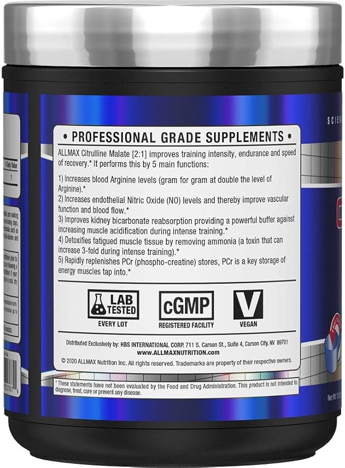 ALLMAX Essentials Citrulline Malate 2:1 10.58 oz (300 g)