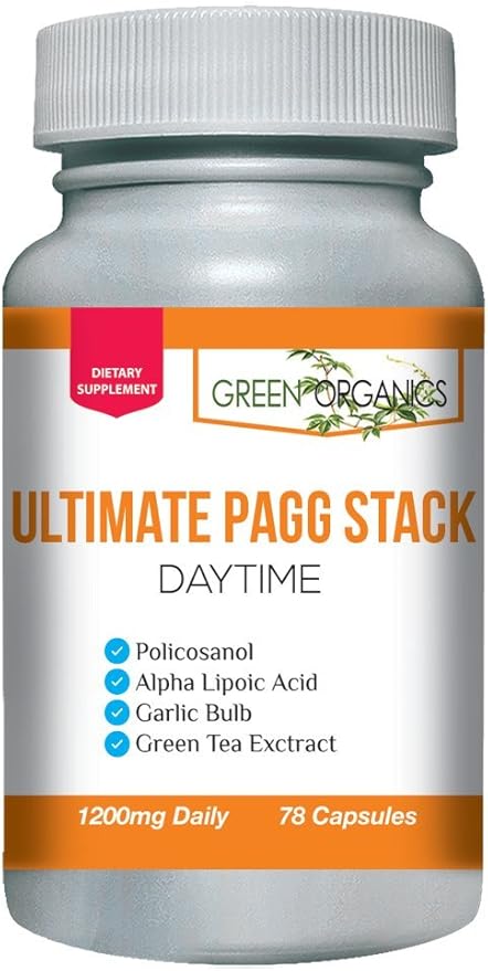 Ultimate PAGG Stack™ 4 Hour Body by Tim Ferriss - Policosanol Alpha Lipoic Acid Green Tea Flavonols Garlic Extract