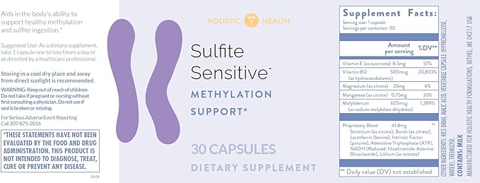 Sulfite Sensitive 30 Capsules
