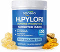 H.Pylori Support Probiotic 100 Billion CFU - Lactobacillus Reuteri Mastic Gum Berberine Zinc Carnosine Green Tea | Stomach Comfort &amp Gut Microbiome Care | Delayed-Release Vegan Capsules 120 C