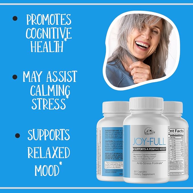 Joy-Full Supports A Positive Mood Promotes Cognitive Health Supports Relaxed Mood Dietary Supplement | 2 Bottles