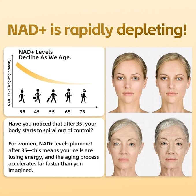 NMN 18000 480mg - 99% Pure Nicotinamide Mononucleotide Supplement with Resveratrol Nobel Laureate Developed Third-Party Tested Increased NAD+ Levels Healthy Aging 60-Day Supply 1pcs