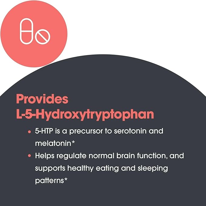 Allergy Research Group NutriCology 5-HTP - Delivers 50 mg L-5-Hydroxytryptophan - Supports Serotonin Pathways a Positive Outlook &amp Restfuness - 150 Servings - 150 Capsules