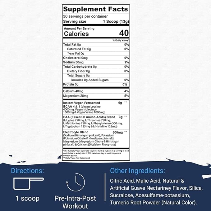 Gaspari Nutrition Proven EAAs™ with 9 Essential Amino Acids Guava Nectarine 13.75 oz (390 g)