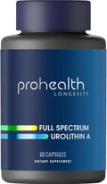 ProHealth Full Spectrum Urolithin A | 60 Capsules | Cellular Support for Healthy Aging | with Pomegranate &amp Red Grape Extracts | Ultra-Pure Triple Lab-Tested | Manufactured in the USA