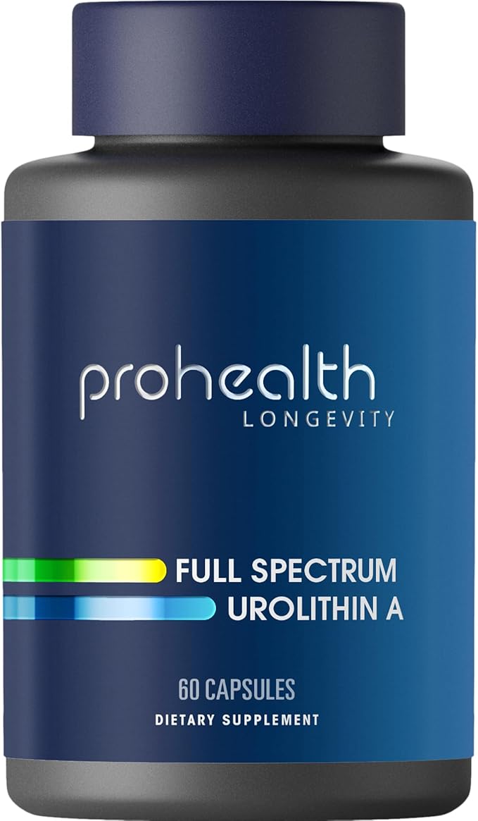 ProHealth Full Spectrum Urolithin A | 60 Capsules | Cellular Support for Healthy Aging | with Pomegranate &amp Red Grape Extracts | Ultra-Pure Triple Lab-Tested | Manufactured in the USA