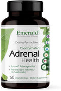 EMERALD LABS Adrenal Health - Stress Relief Energy Support &amp Restorative Sleep with Sensoril Ashwagandha B Vitamins Rhodiola &amp More* - Gluten-Free - 60 Vegetable Capsules (30-Day Supply)