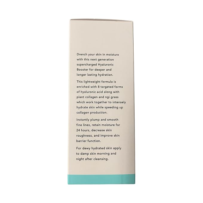 Pure Fiji Hyaluronic Acid Booster for Face Moisturizer Hyaluronic Acid Serum and Collagen Face Serum Help Moisturization and Smooth Fine Lines and Wrinkles (1 Fl.oz /30ml)