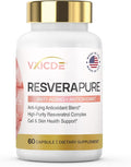 Resveratrol Supplement 250mg | 60 Capsules | Non-GMO &amp Gluten Free | Potent Complex