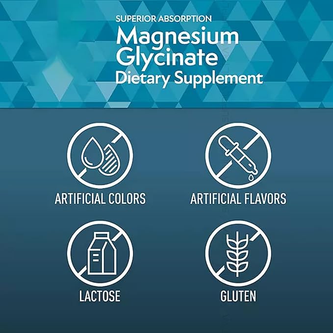 Members Mark Magnesium Glycinate (180 Count.) with L-Theanine 200 mg – Supports Heart Bone Nerve Muscle Stress &amp Sleep Health