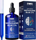 MOM NUTRIX Methylene Blue Pharmaceutical Grade - USP Grade 1% Solution Third-Party Tested Brain Health Dietary Supplement for Humans - No Formaldehyde Alcohol Free - Made in USA - 60 ml 2 oz