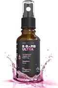 Ideal Infusion B-Bomb Triple B12 Vitamin Liquid Spray: Methylcobalamin Adenosylcobalamin Hydroxocobalamin - Nerve Health and Energy Booster- 5000 mcg Keto Sugar Free (Organic CinnaPlum)