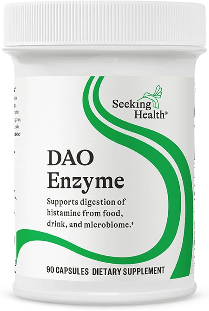 Seeking Health DAO Enzyme - Formerly Histamine Digest DAO Enzyme Supplement for Histamine Food Intolerance Supports Digestive Health Upset Stomach (90 Capsules)*