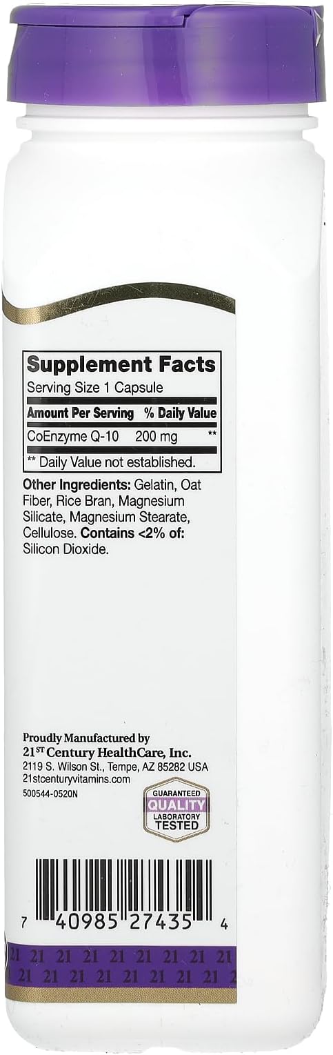 21st Century Co Q10 200 mg Capsules 120 Count (27435)