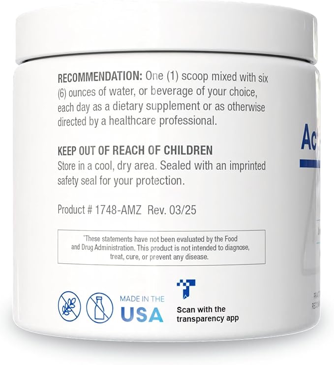 Biotics Research Acti-Mag Plus™ Highly Bioavailable Powdered 400mg Magnesium Formula 5g / Serving Optimizes Stress Response Promotes Relaxation Healthy Energy Levels Muscular Comfort 7 Oz