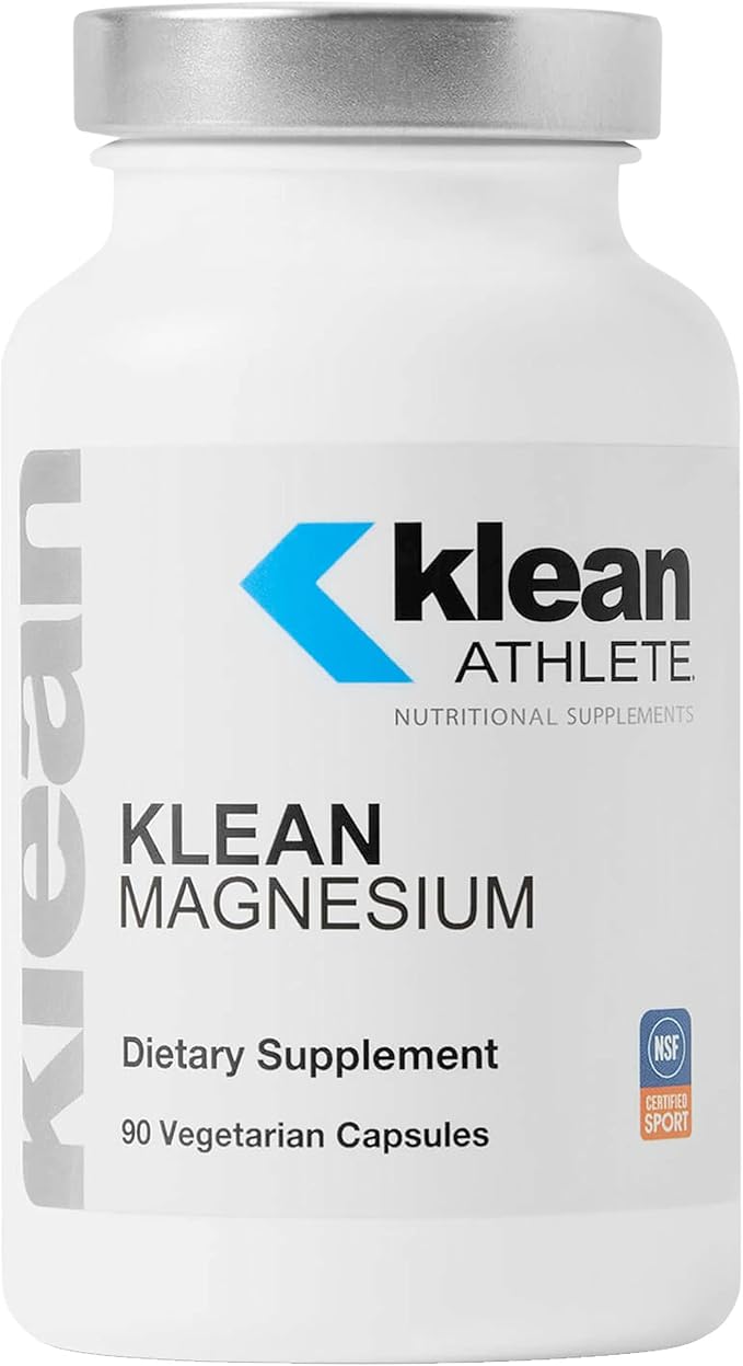 Klean ATHLETE Klean Magnesium | Supports Ability to Produce and Utilize Energy (ATP) Contract and Relax Muscles and Improves Recovery Time* | NSF Certified for Sport | 90 Vegetarian Capsules