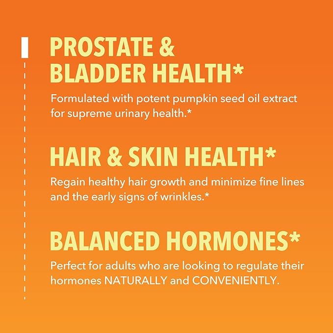 Pumpkin Seed Oil - USDA Organic - Cold Pressed for Hair Prostate and Hormone Support - 2 Month Supply - Liquid Drops for Men and Women - Vegan Non-GMO and Gluten Free - Unflavored 1 Fl Oz