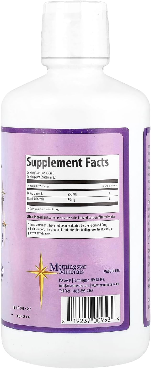 Morningstar Minerals Inner Vitality Fulvic/Humic Minerals 32 oz (946 ml)