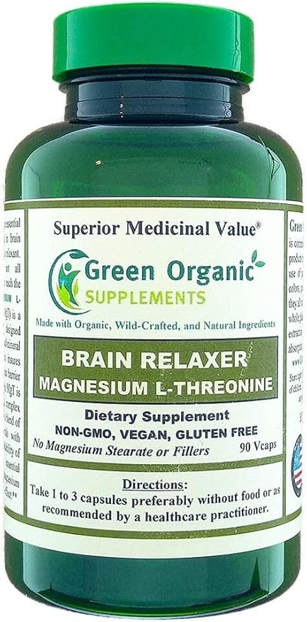Green Organic Supplements Magnesium L-Threonine 90 VCaps