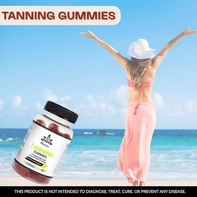 Tanning Gummies Super Tanning Daily Gummies | 60 Gummies | (Pack of 1)