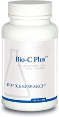 Biotics Research Bio C Plus™ Provides Vitamin C as Mixed Mineral Ascorbates with Citrus Bioflavonoids SOD and Catalase Vitamin C Plus Bioflavonoids Potent Antioxidant Immune System 100 Tablets