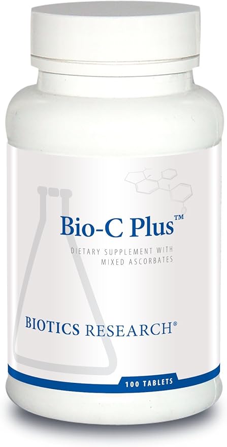 Biotics Research Bio C Plus™ Provides Vitamin C as Mixed Mineral Ascorbates with Citrus Bioflavonoids SOD and Catalase Vitamin C Plus Bioflavonoids Potent Antioxidant Immune System 100 Tablets