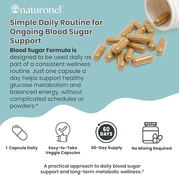 Blood Sugar Formula (6 Pack) Metabolic Support with Cinnamon Banaba Bitter Melon Guggul Licorice Gymnema Juniper Alpha Lipoic Acid &amp Chromium | Made in USA GMP Certified