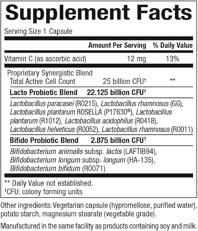 Natural Factors Ultimate PROBIOTIC Women's Every Day 25 Billion 30 Vegetarian Capsules