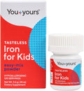 Tasteless Iron for Kids + Toddlers- 4-Month Supply- No Sweeteners Flavors or Preservatives. Add to Beverages or Food. Pure Flavorless Children's Iron Supplement.