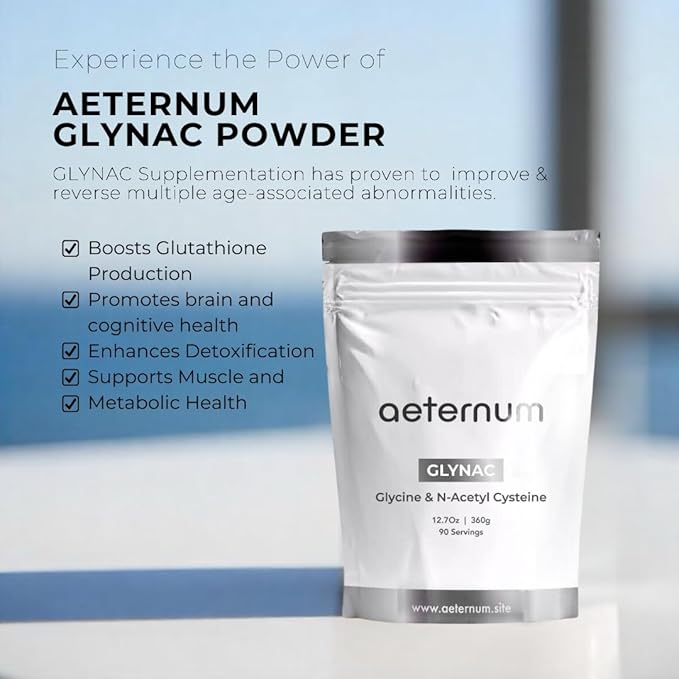 aeternum GLYNAC (Glycine &amp N-Acetyl Cysteine) Powder - 360g