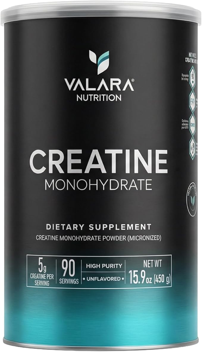 Creatine Monohydrate Micronized Powder 450g 90 Servings 5000mg Per Serv (5g) Unflavored Vegan and Keto Friendly