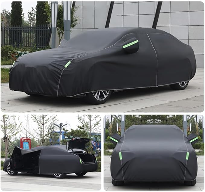 Car Cover for Mercedes Benz AMG CLA Coupe CLA180/CLA200/CLA220d/CLA250/CLA250e/CLA260/CLA 35/CLA 45 Coupe 5-Doors All Weather Waterproof Rain Snow UV Windproof Protection Cover with Reflective Strips